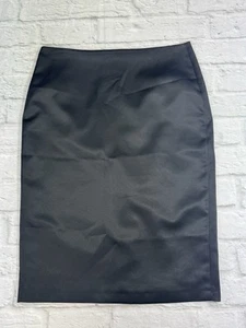 Black Satin Ladies Pencil Sz 10 Party Office Siren Work Corpcore Preppy Feminine - Bild 1 von 5