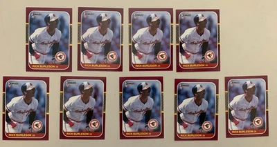 9 - 1987 Donruss Opening Day Rick Burleson baltimore orioles - Image 1 of 2