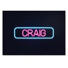 Art Print Poster Neon Sign Design Craig Name #351792