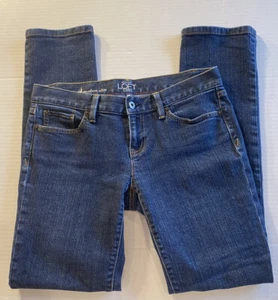 ANN TAYLOR LOFT - Dark Modern Slim Jeans Women's Sz 4 (27) Denim Pants - Picture 1 of 6