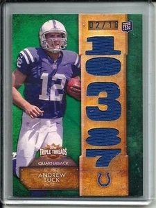 Andrew Luck 2012 Topps Triple Threads Game Used Jersey Rookie #02/18 - Picture 1 of 1