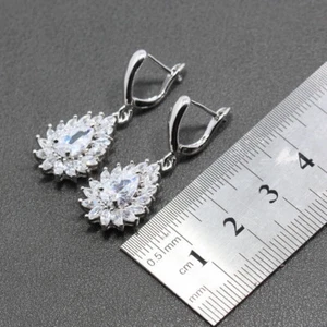 PENDIENTES DE PLATA 925 Y CRISTAL SWAROSKY. - Picture 1 of 2