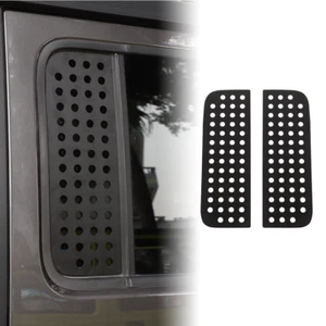 2pcs Rear Door Window Glass Cover Trim For 4Door Jeep Wrangler JL 2018+Aluminum - Picture 1 of 7
