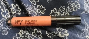 Boots No7 High Shine Lip Gloss Pink Slip Black Lid Sealed Moisturizing One Coat - Picture 1 of 2
