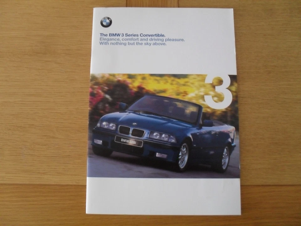 BMW Serie 3 E36 Convertible Folleto 1999 - 318i 323i 328i Foto 1 de 1