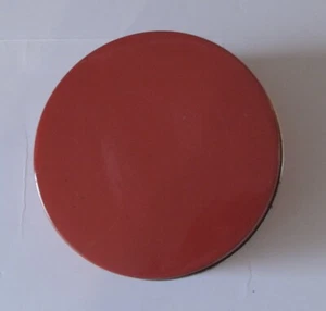 Round Red Tin Trinket Holder 6 in diameter - Picture 1 of 5