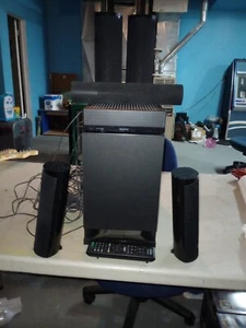 !-UNTESTED-! Sony Home Theater System SPEAKERS & REMOTE ONLY- please READ -AS IS - Picture 1 of 4