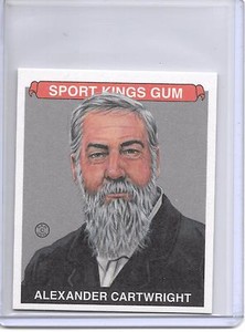 2015 SportKings ALEXANDER CARTWRIGHT MINI BASE CARD SP FATHER OF BASEBALL!!