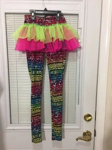Wessman Youth Size MC Girls Tutu Leggings Halloween Dance Costume - Picture 1 of 9