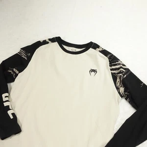 Camisa Venum UFC Para Hombre Grande Blanca Negra Cuello Redondo BJJ Fight - Imagen 1 de 11