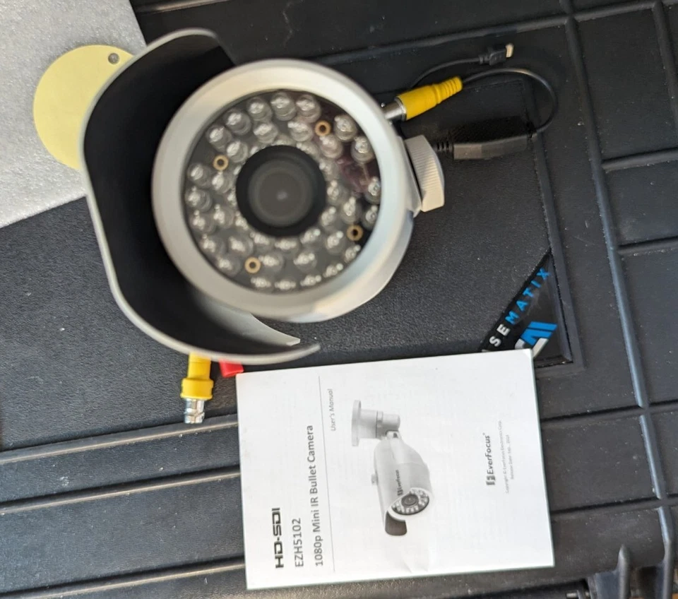 Everfocus Ezh5102 Mini IR Bullet Camera 1080p CCTV AS-IS For parts / Repair FS - Image 1 of 4