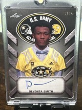 DEVONTA SMITH AUTO RC /15 2017 LEAF U.S. ARMY ALL-AMERICAN BOWL GAME AUTOGRAPH