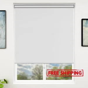 Estores opacos inalámbricos con aislamiento térmico para dormitorio y oficina US - Picture 1 of 8