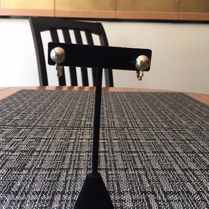 Vintage Ohrclips goldfarben Kugel - Bild 1 von 3