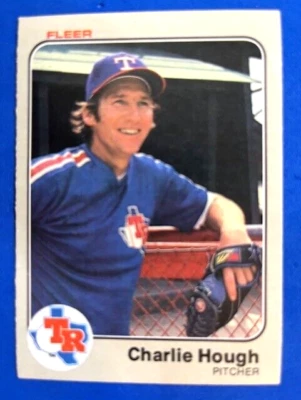Charlie Hough 1983 Fleer Baseball - Rangers - Image 1 of 2
