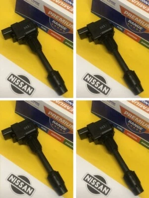 Ignition coils x 4 for Nissan S15 SILVIA 200SX 2.0L 00-03 SR20DET Genuine 2YrWty - Image 1 of 4