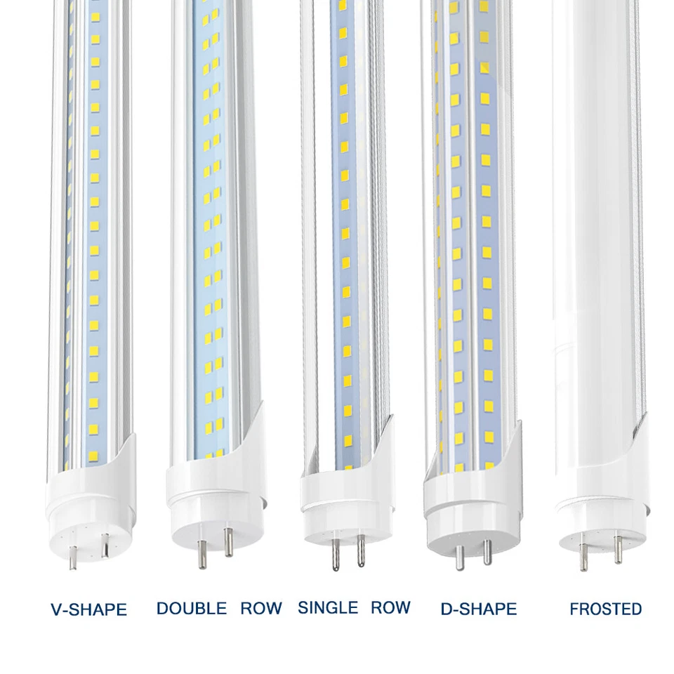 2FT 4FT T8 LED Tube Light Bulbs 9W~60W G13 Bi-Pin LED Shop Lights 5000K~6500K - Image 1 of 4