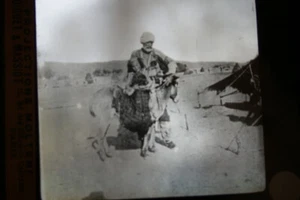 BEDOUIN DESERT ANE CHILD TENT KROUDE PHOTO GLASS PLATE MOLTENI 1900 PARIS - Picture 1 of 2
