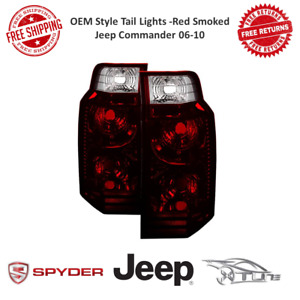 Spyder Xtune OEM Factory Style Tail Lights Red Smoked For 2006-10 Jeep Commander