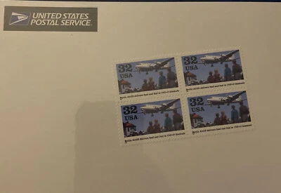 Berlin Airlift USPS 32 Cent Stamps (block Of 4)  - Image 1 of 4