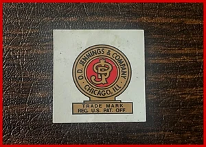 One Jennings Vintage Slot Machine S2 Decal - Ready to Apply - Imagen 1 de 1