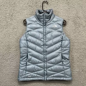 The North Face Aconcagua 550 Down Puffer Vest Women S Silver Quilted - Picture 1 of 17