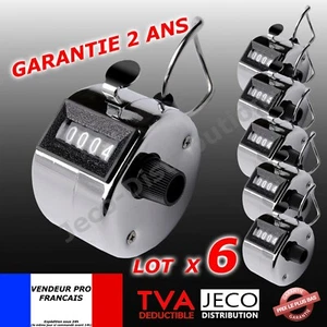 6er Set Handzähler Personenzähler Clicker Golf Boxen Besucherpunkt Finger - Bild 1 von 2