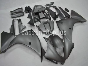 N02 Matte Gray ABS Injection Fairing Kit Fit for YZF R1 2012 2013 2014 - Picture 1 of 8