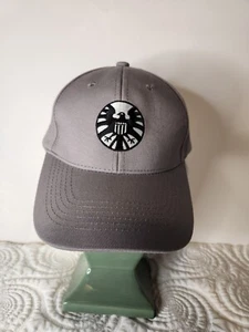 Captain Marvel Shield Baseball Cap Adjustable Strap Cap . Gray Pre-owned  - Picture 1 of 7
