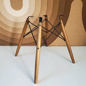 New Solid Oak Wooden Dowel Leg Base for Herman Miller Eames Shell Chair - Picture 1 of 6