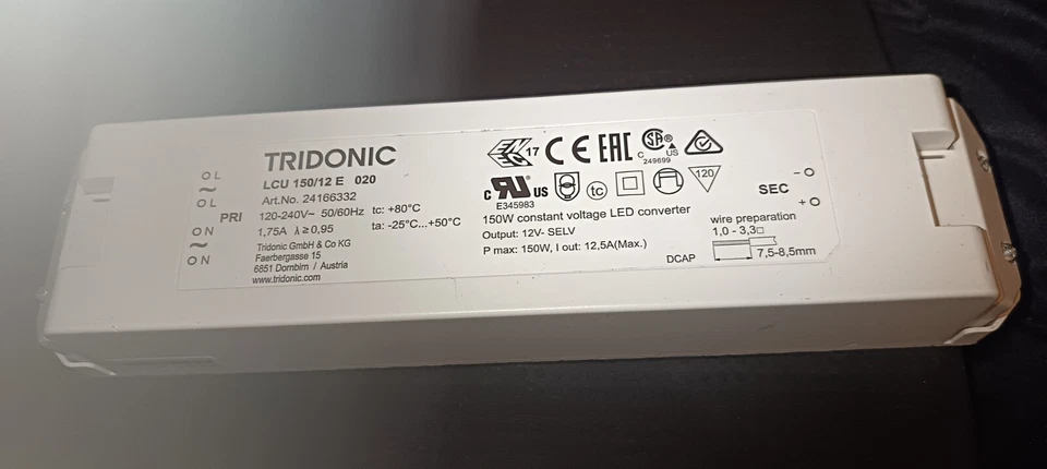 Tridonic LCU 150/12E 020  - Image 1 of 4