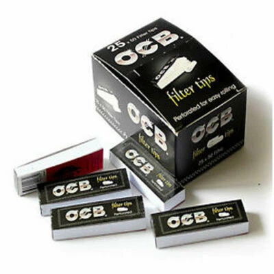 OCB ROACH FILTER TIPS PERFORATED FOR EASY ROLLING VARIETY BOOKLETS 5,10,20 - Image 1 of 3