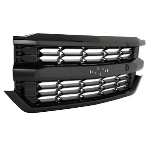 For 2016-19 2017 18 Chevy Silverado 1500 Front Bumper Upper Grill Black 84046156 - Picture 1 of 15