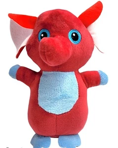 World Plüsch-Elefant 8 Zoll rot blau bestickte Augen Schlappohren 3+ Stofftier - Bild 1 von 9