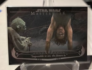 2020 Star Wars Masterwork Yoda's Wisdom Insert Foil 73/299