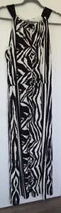 Chico's Womens Sleeveless Maxi Sundress Dress Size 2 L (12) Zebra Stripes #94 - Picture 1 of 11