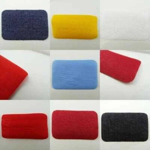 Iron On Repair Cotton Patch Hole Motifs 50mm by 75mm SELECT ANY 2 7 COLOURS 321D - Picture 1 of 16