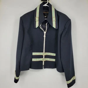 Cassidy's Casuals Black and Mint Green Zip Front Western Pleasure Show Jacket 2X - Picture 1 of 13