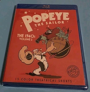 Blu-Ray Popeye The Sailor 1940's Volume 2 Color 15 Theatrical Shorts - Picture 1 of 5