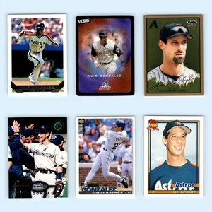 Luis Gonzalez Lot 6 Baseball Cards 1993 Topps Gold Houston Astros Set Collection - Picture 1 of 8