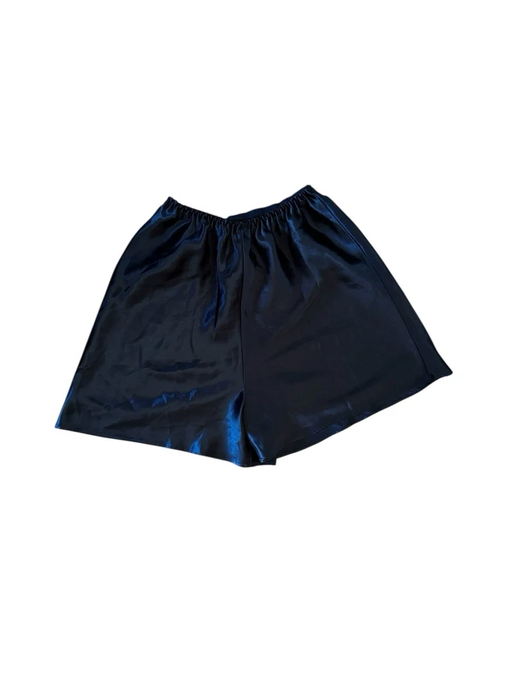 Pantalones Cortos Vintage Farr West Negro Satinado Medio Slip S Años 80 90 Lencería Bloomers EE. UU. Foto 1 de 4
