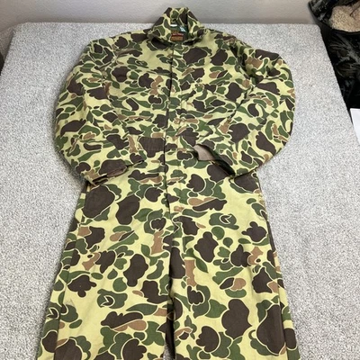 Vintage Walls Coveralls Mens Medium Duck Camo Blizzard-Pruf Insulated USA 80s - Image 1 of 4