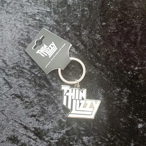 THIN LIZZY - STACKED LOGO  METAL KEYCHAIN  OFFICIAL BAND MERCH - Imagen 1 de 2