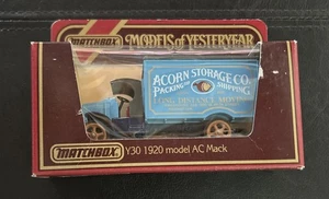 Matchbox Models of Yesteryear Y-30 Acorn Storage Co Blue 1920 AC Mack Truck 1:35 - Picture 1 of 5