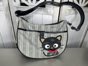 Selten! Sanrio Chococat Tasche Schultertasche grau große Katze Aufkleber 2012 - Bild 1 von 10