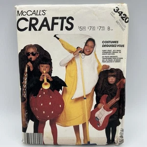 Patrón de Disfraz McCall’s 3420, Plátano, Pasas, Fresa - Adulto M, UCFF - Imagen 1 de 9