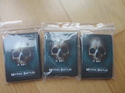 Mythic Battles Pantheon/ Ragnarok/ Isfet 3 blue + 2 yellow sleeves. New & Sealed - Image 1 of 4