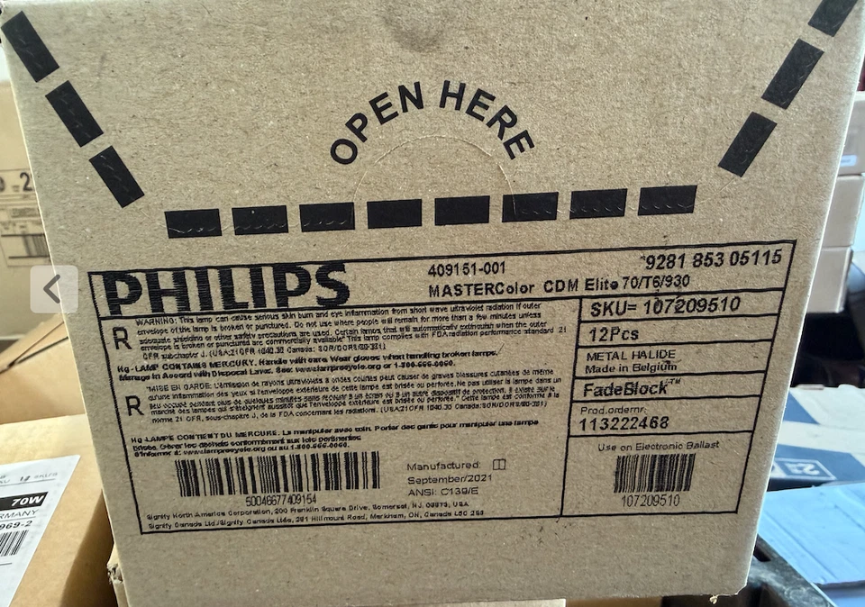 Philips MasterColor CDM70/T6/930 Elite HID Light Bulb (409151) - Image 1 of 3