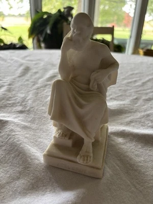 Статуя известного философа Сократа алебастр (чип на пальце ноги) - Изображение 1 из 4