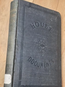 Vintage 1853-54 US HOUSE DOCUMENTS Treasury Finance Report Book W.O. Goode - Bild 1 von 10